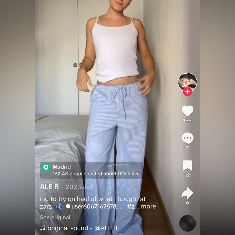 NWT Zara striped pj pants